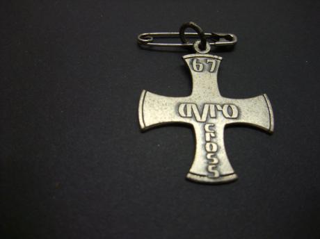 AVRO-cross Hilversum 1967 herinneringskruisje